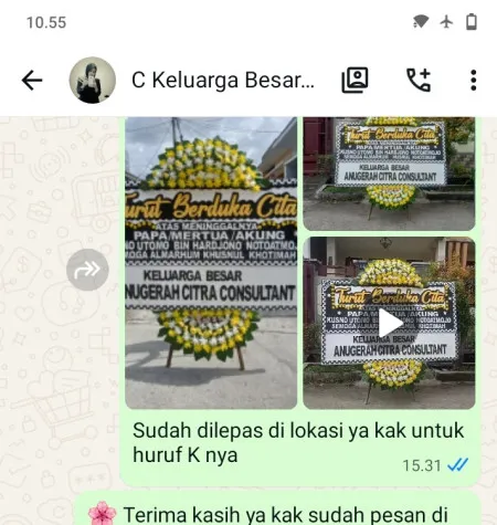 Pengiriman Papan Bunga Duka Sidajaya Cipunagara